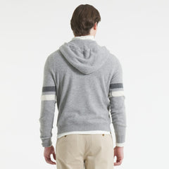 New York Rangers Todd Snyder by Fanatics Cashmere Hooded Sweater - Athletic Heather Gray