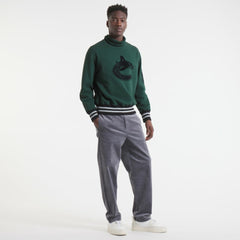 Vancouver Canucks Todd Snyder by Fanatics Relaxed Canadian Fleece Turtleneck - Dark Green