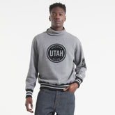 Utah Mammoth Todd Snyder by Fanatics Relaxed Canadian Fleece Turtleneck - Dark Heather Gray