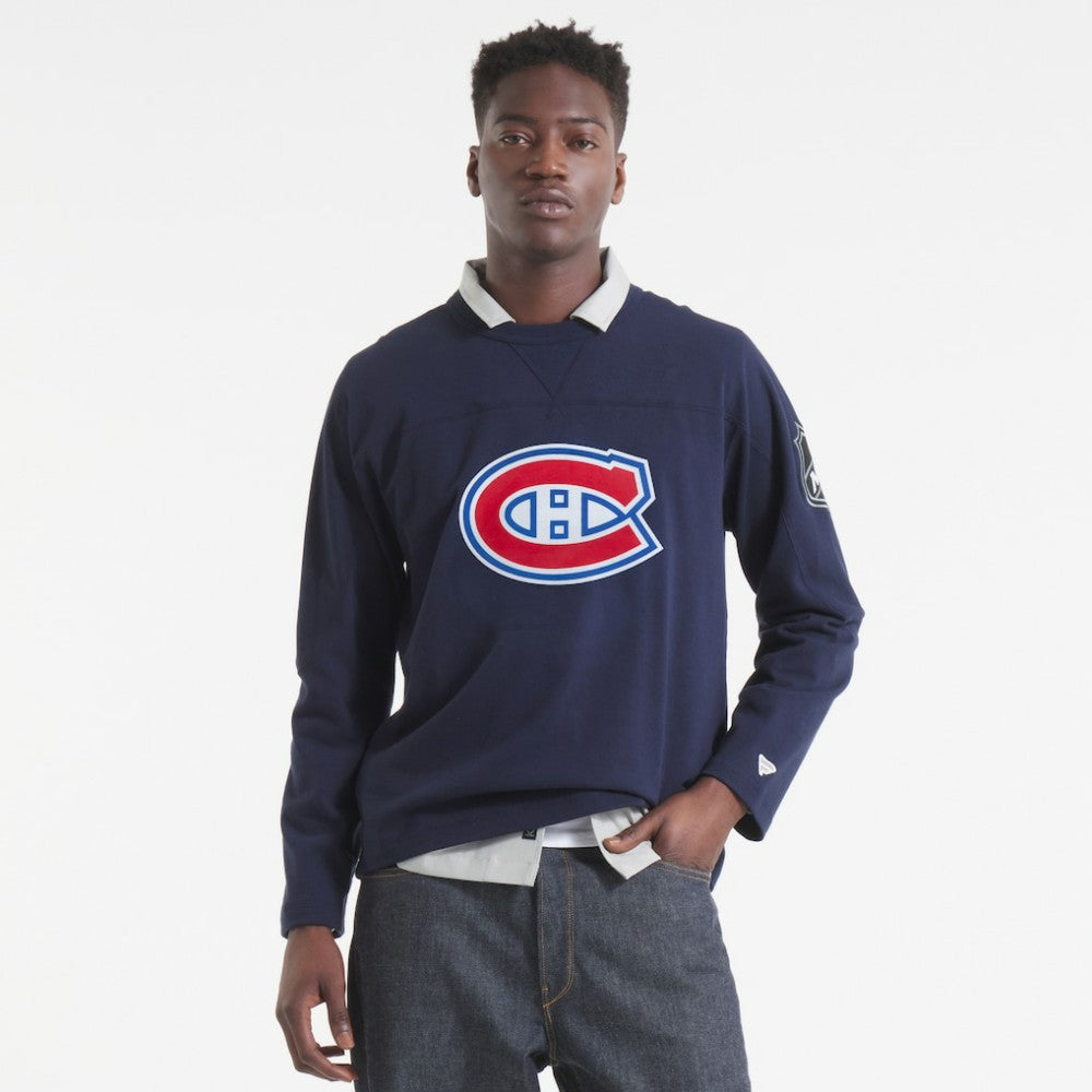 Montreal Canadiens Todd Snyder by Fanatics Heavyweight Football Jersey - Navy Jerseys