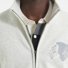 Chicago Blackhawks Todd Snyder by Fanatics Full-Zip Fleece - Heather Gray