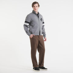 Vancouver Canucks Todd Snyder by Fanatics Full-Zip Fleece - Dark Heather Gray