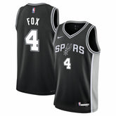 De'Aaron Fox San Antonio Spurs Youth Swingman Jersey - Icon Edition - Black sale