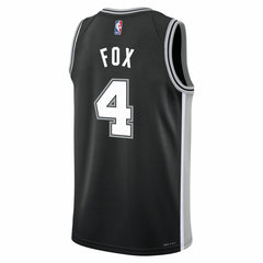 De'Aaron Fox San Antonio Spurs Youth Swingman Jersey - Icon Edition - Black sale