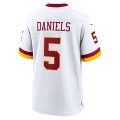 Jayden Daniels Washington Commanders Game Super Bowl Era Jersey - White on sale