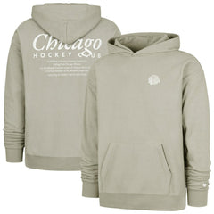 Chicago Blackhawks '47 Foundation Pullover Hoodie - Gray Hoodies