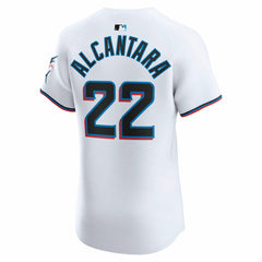 Sandy Alcantara Miami Marlins Home Elite Jersey White