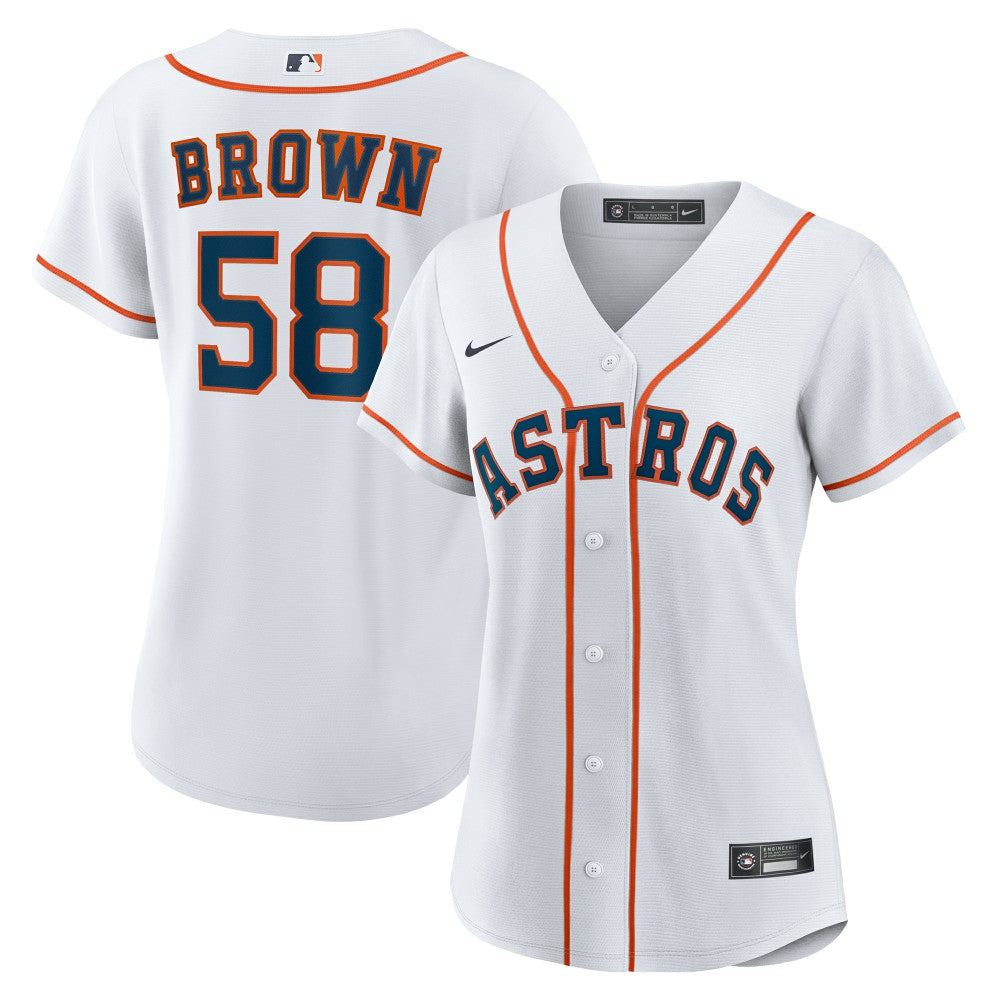 Hunter Brown Houston Astros Women's Home Replica Jersey White