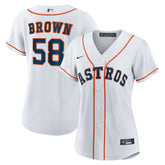 Hunter Brown Houston Astros Women's Home Replica Jersey White