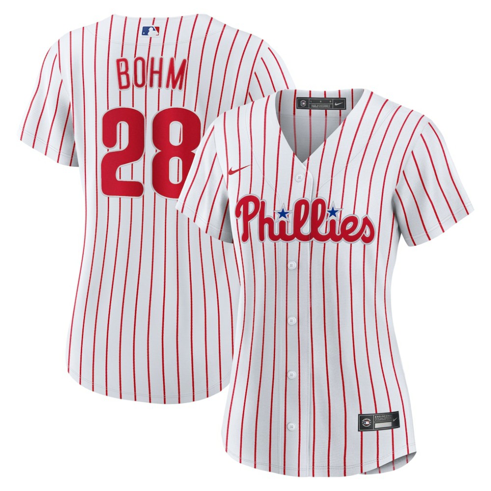 Alec Bohm Philadelphia Phillies Women's Home Replica Jersey White