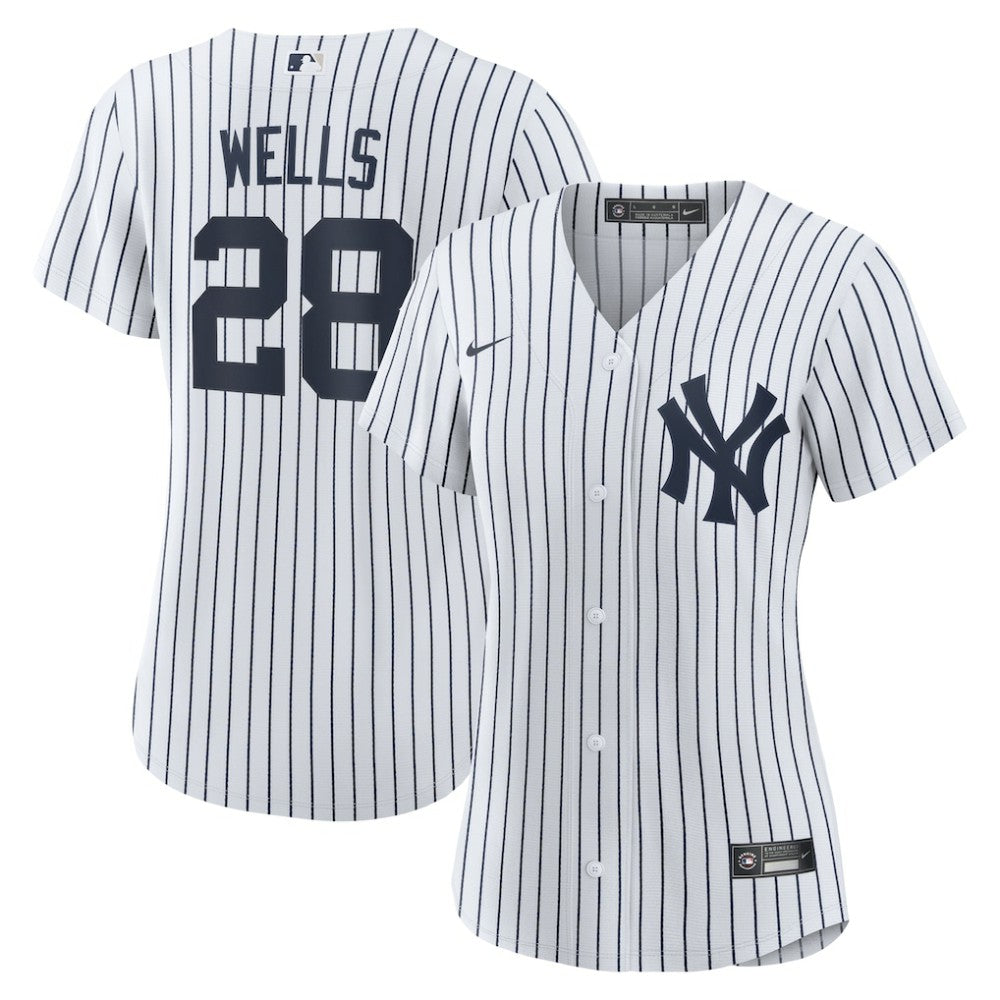 Austin Wells New York Yankees Women's Home Replica Jersey White