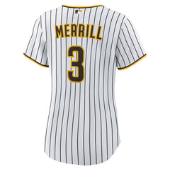 Jackson Merrill San Diego Padres Women's Home Replica Jersey White