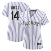 Ezequiel Tovar Colorado Rockies Women's Home Replica Jersey White