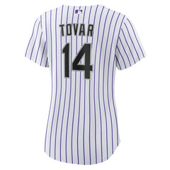 Ezequiel Tovar Colorado Rockies Women's Home Replica Jersey White