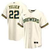 Christian Yelich Milwaukee Brewers Home Replica Jersey White