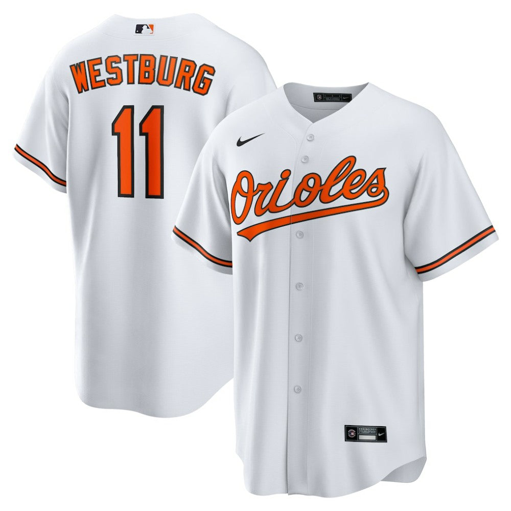 Jordan Westburg Baltimore Orioles Home Replica Jersey White