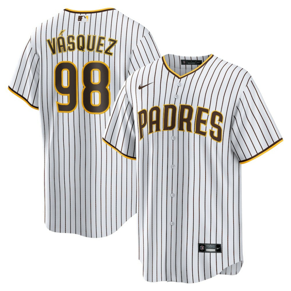 Randy Vasquez San Diego Padres Home Replica Jersey White