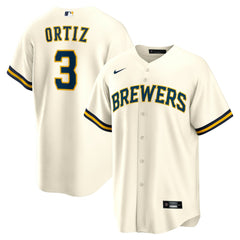 Joey Ortiz Milwaukee Brewers Home Replica Jersey White