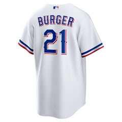 Jake Burger Texas Rangers Home Replica Jersey White