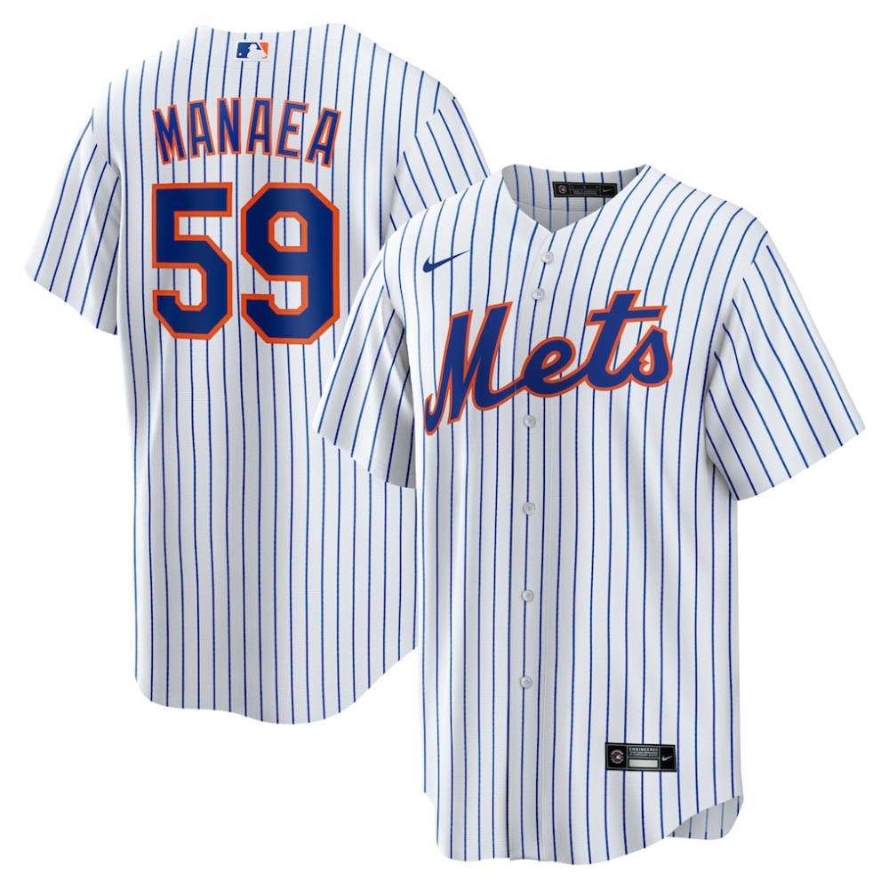 Sean Manaea New York Mets Home Replica Jersey White