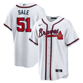 Chris Sale Atlanta Braves Home Replica Jersey White