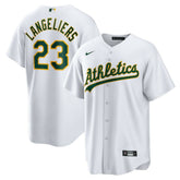 Shea Langeliers Athletics Home Replica Jersey White