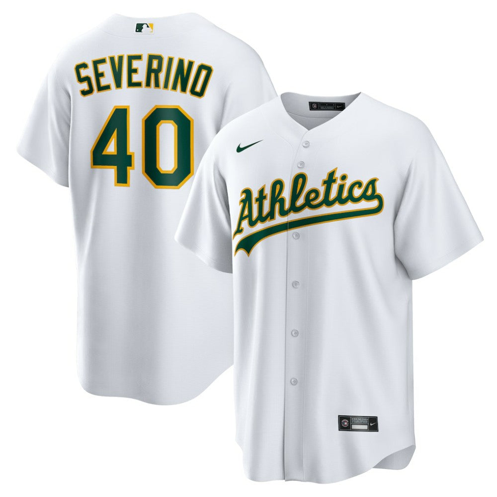Luis Severino Athletics Home Replica Jersey White