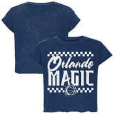 Orlando Magic Sportiqe Unisex Rock & Roll Collection Gwen Premium Mineral Wash Cropped T-Shirt - Blue discount