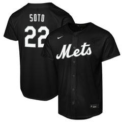 Juan Soto New York Mets Youth Replica Fashion Jersey Black