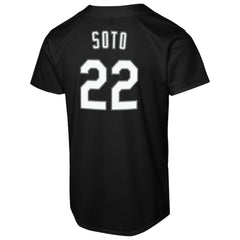 Juan Soto New York Mets Youth Replica Fashion Jersey Black