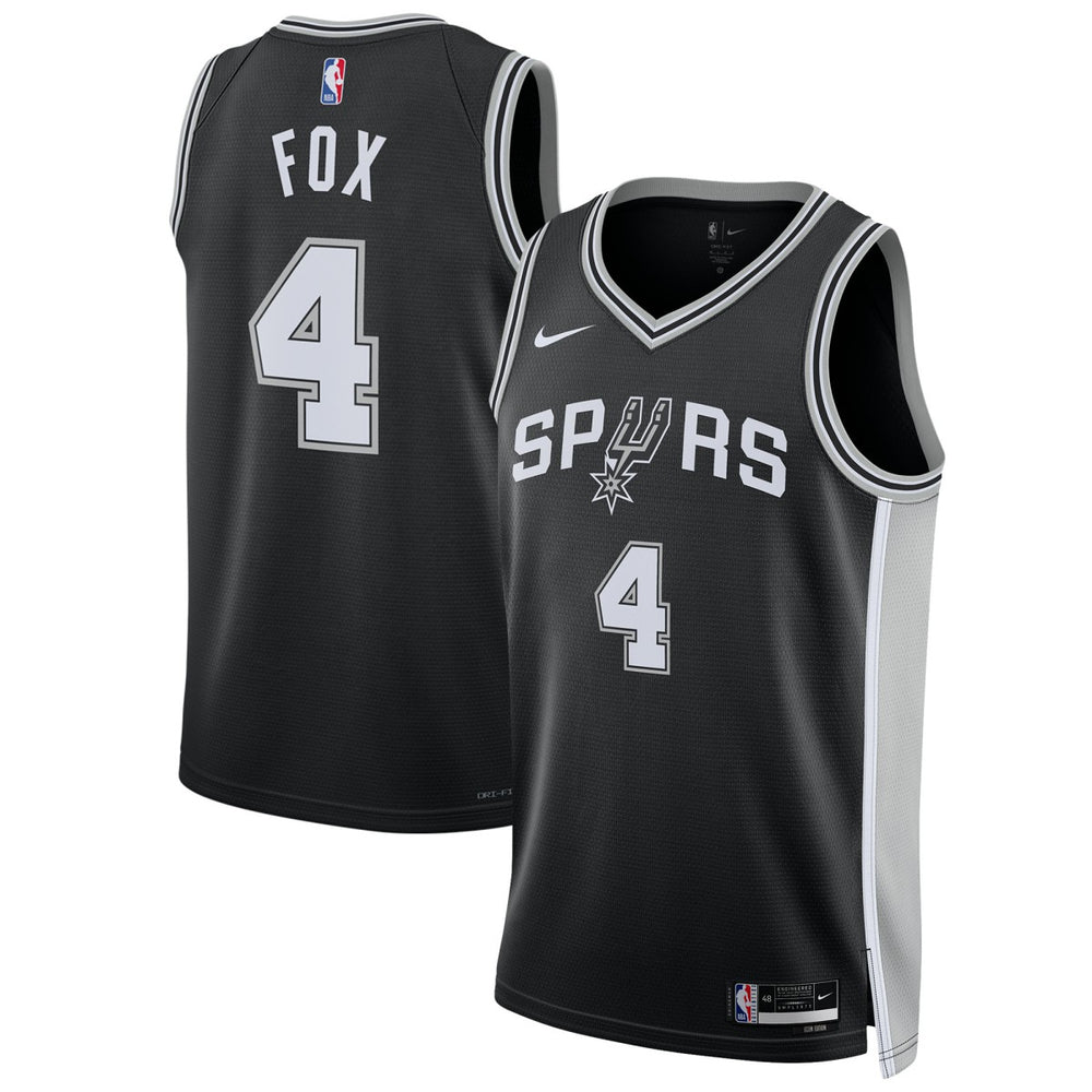De'Aaron Fox San Antonio Spurs Unisex Swingman Player Jersey - Icon Edition - Black on sale