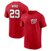 James Wood Washington Nationals Fuse Name & Number T-Shirt Red