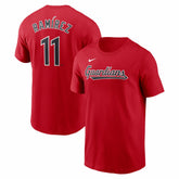 Jose Ramirez Cleveland Guardians Fuse Name & Number T-Shirt Red