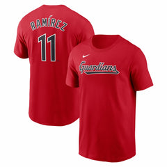 Jose Ramirez Cleveland Guardians Fuse Name & Number T-Shirt Red
