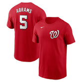 CJ Abrams Washington Nationals Fuse Name & Number T-Shirt Red