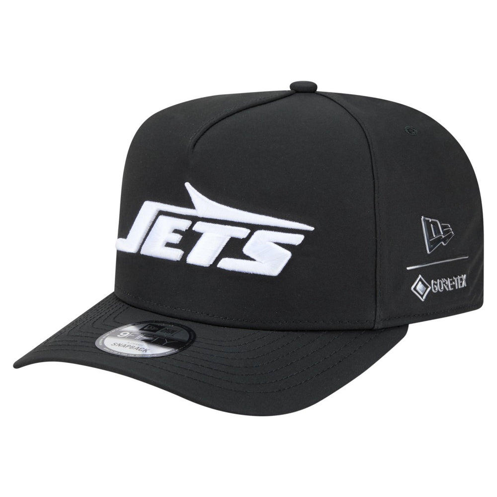 New York Jets New Era Gore-Tex A-Frame 9FIFTY Adjustable Hat - Black for sale