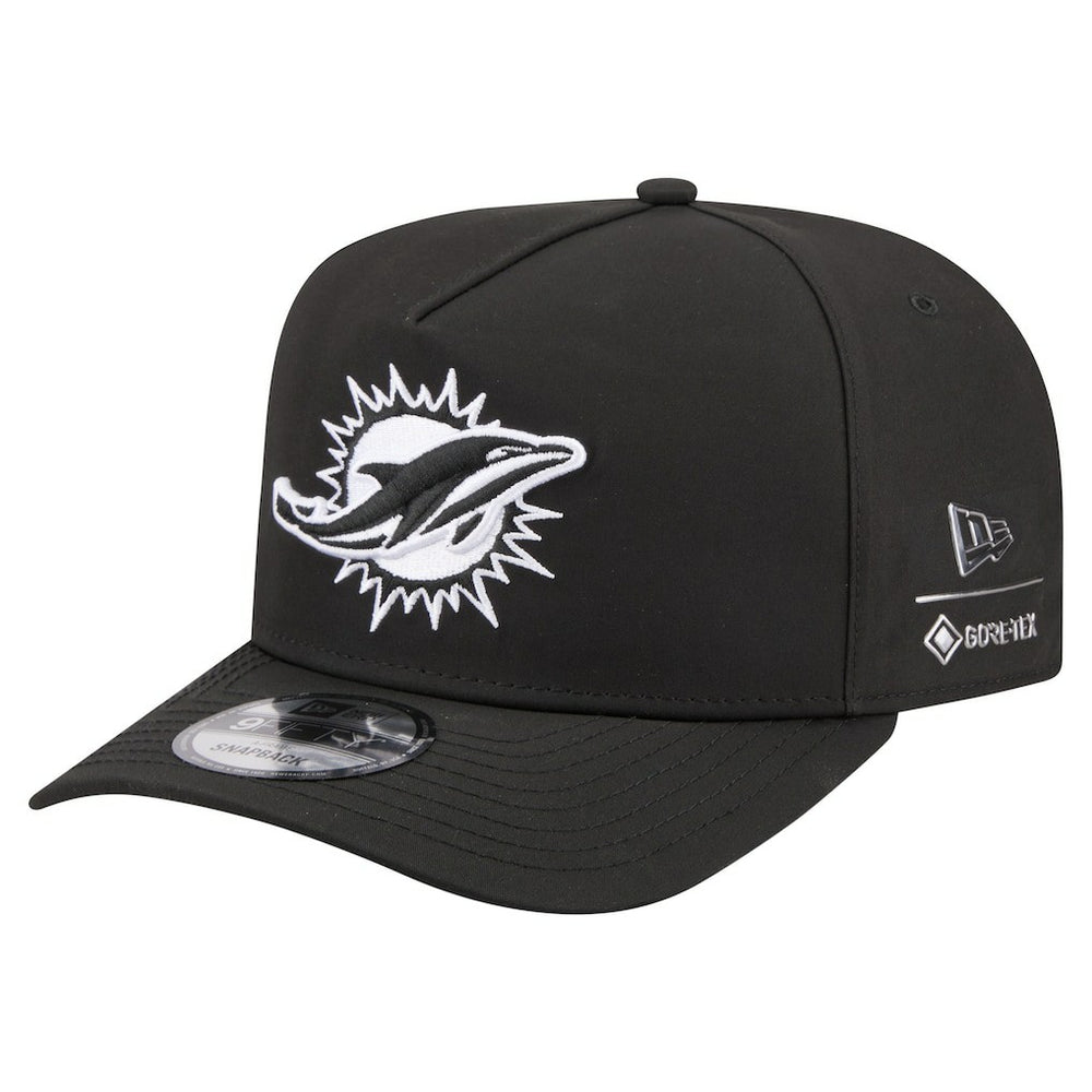 Miami Dolphins New Era Gore-Tex A-Frame 9FIFTY Adjustable Hat - Black discount