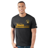 Milwaukee Brewers Starter Prime Time Team T-Shirt Heather Black