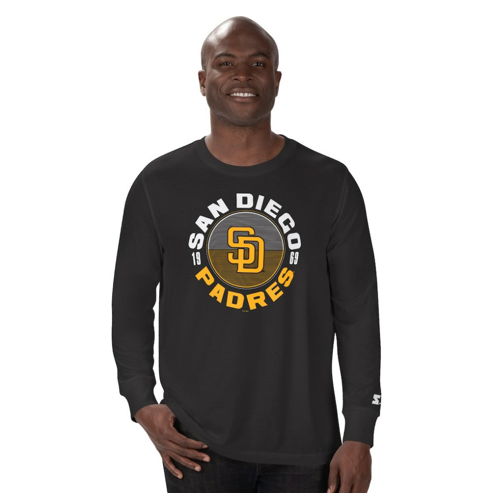 San Diego Padres Starter Halftime Long Sleeve T-Shirt Black