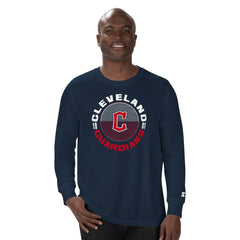 Cleveland Guardians Starter Halftime Long Sleeve T-Shirt Navy