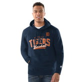 Detroit Tigers Starter Classic Pullover Hoodie Navy