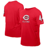 Elly De La Cruz Cincinnati Reds Design Lab Name & Number T-Shirt Red