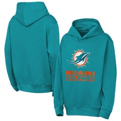 Miami Dolphins Outerstuff Youth Back to Basics Hoodie - Aqua online