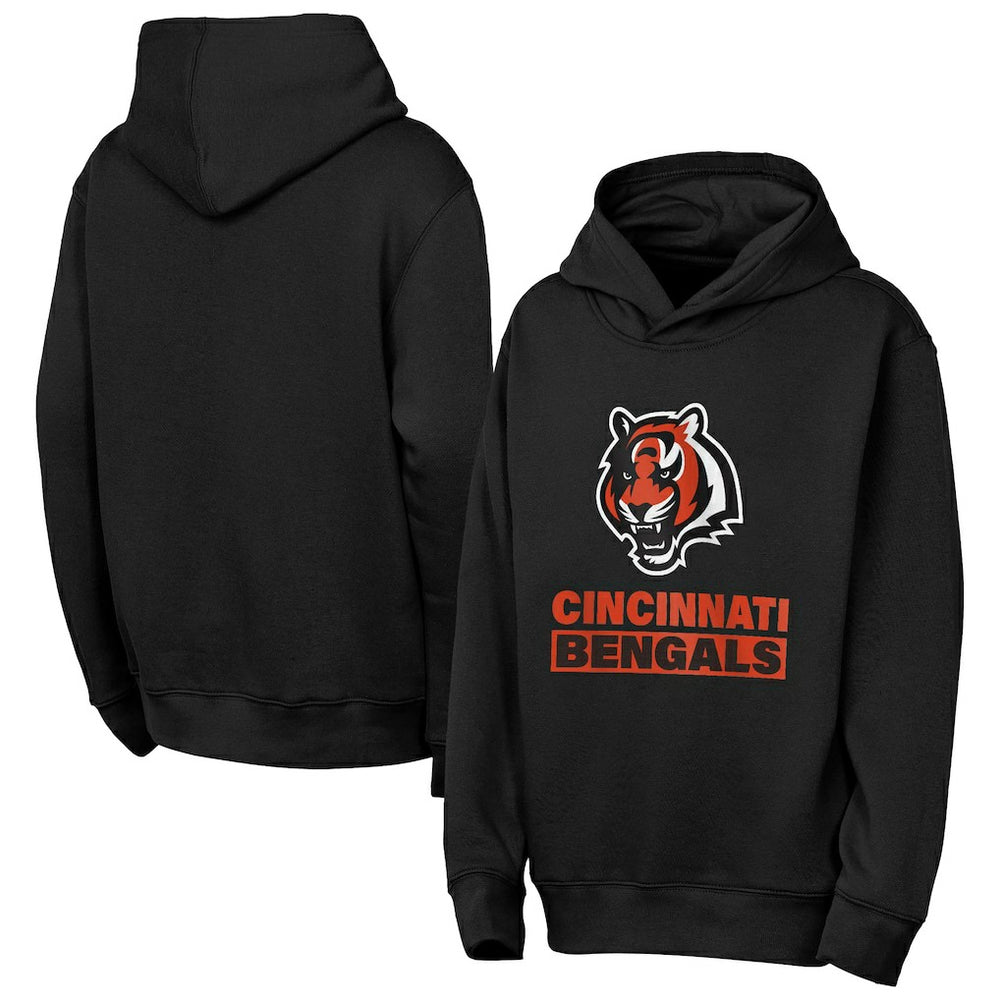 Cincinnati Bengals Outerstuff Youth Back to Basics Hoodie - Black online