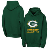 Green Bay Packers Outerstuff Youth Back to Basics Hoodie - Green cheap