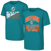 Miami Dolphins Outerstuff Youth Never Quit 2-Pack T-Shirt Set - Aqua sale