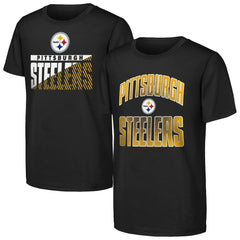 Pittsburgh Steelers Outerstuff Youth Never Quit 2-Pack T-Shirt Set - Black cheap