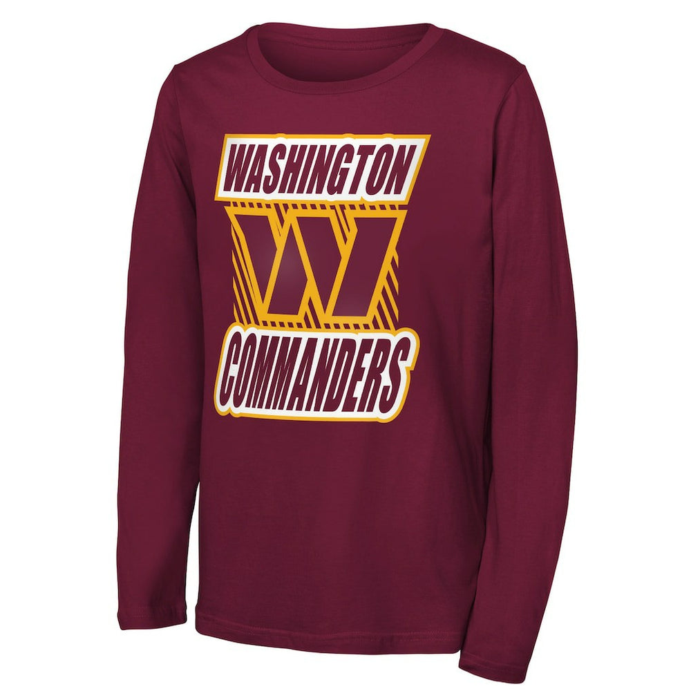 Washington Commanders Outerstuff Youth Never Settle Long Sleeve T-Shirt - Burgundy discount