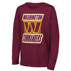 Washington Commanders Outerstuff Youth Never Settle Long Sleeve T-Shirt - Burgundy discount