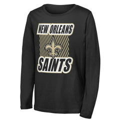 New Orleans Saints Outerstuff Youth Never Settle Long Sleeve T-Shirt - Black discount